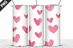 Lovely Hearts Tumbler Design | Valentine's Day Tumbler Wrap Product Image 5