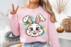 Bunny Easter Clipart, Happy Easter Sublimation PNG Product Image 3