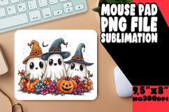 Watercolor Ghost Halloween Tumbler Art PNG Product Image 1