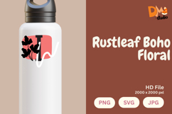 Rustleaf Boho Floral Monogram Product Image 1