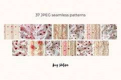 Coquette Textile Valentine Digital Paper Kit Rococo Patterns Product Image 4