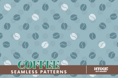 Coffee Lover Seamless Pattern Surface Design PNG DTF Latte Product Image 1