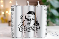 Queen of Christmas Tumbler Wrap | Christmas | Sublimation Product Image 1
