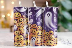 Halloween Pumpkin Tumbler Wrap | Sublimation | Tumblers Product Image 1