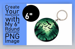 Bright Circle PNG Car Coaster Template , Horror Halloween Product Image 1