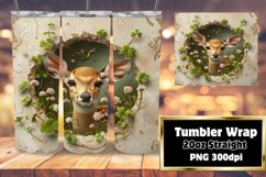 Cute Animals in Wall Tumbler Wrap - 3D Design Product Image 1