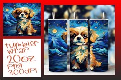 Abstract Dog Art Tumbler Wrap - 20oz Sublimation Product Image 1