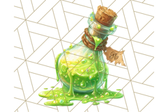Hocus Pocus Potion Lab Clipart PNG Halloween Clip Art Product Image 4