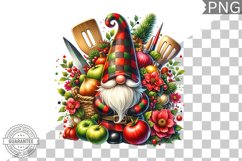 Christmas kitchen Gnome Sublimation - Clipart PNG Design Product Image 1