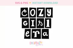 Cozy Girl Era Ransom Letters SVG PNG Product Image 2
