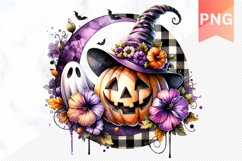 Flowers Halloween Sublimation - Flowers Clipart PNG Design Product Image 1