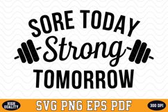 Sore today Strong tomorrow SVG | Quotes | SVG Cut files Product Image 1