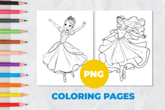 Princess Coloring Pages | Coloring book Product Image 1