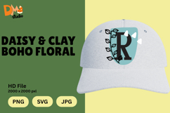 Daisy &amp; Clay Boho Floral Monogram Product Image 1