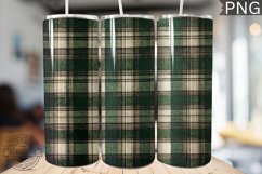Green Christmas Plaid Tumbler Wrap -High Quality 300 Dpi Product Image 1