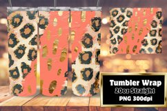 Jungle Glamour: Leopard Print Tumbler Wraps - 20oz Product Image 1