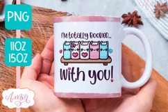 Valentines mug wrap PNG for book lovers, Book nerd mug Product Image 1