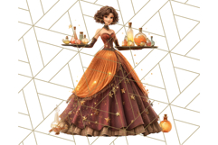 Autumn Circus Performers Clipart Vintage Characters PNG Product Image 4