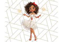 Patriotic Fashion Girl Clipart PNG for 4th of July Product Image 4