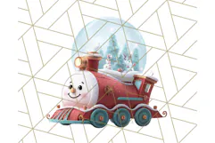 Christmas Train Ride PNG Clipart with Yeti and Elves Product Image 4