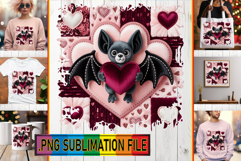 Dazzling TOTE BAG Designs PNG, Valenines Animals Product Image 1