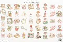 Garden Tea Party Elegance Clipart Product Image 4