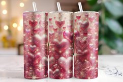 Hearts Valentine's Day Tumbler Wrap Sublimation Product Image 1
