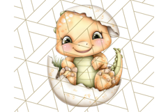Cute Cartoon Dinosaur Clipart PNG, Prehistoric Animals PNG Product Image 4