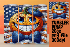 VIVID 20oz Sublimation Tumbler Template , Cute Pumpkin Product Image 1