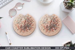 Car Coaster Sublimation| Coaster PNG Design Product Image 1