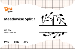 Meadowise Split Monogram Product Image 1