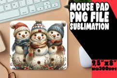 Gingerbread Man Holiday Design Mouse Pad Product Image 1