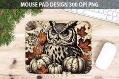 Owl Mouse pad Sublimation - Thanksgiving PNG Design Product Image 1