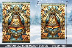 Garden Flag Sublimation| Christmas Garden Flag PNG Design Product Image 1