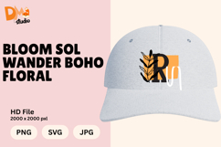 Bloom Sol Wander Boho Floral Monogram Product Image 1