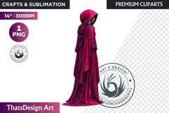 Fantasy Boreal Winter Girl Warrior &amp; Ice Queen Clipart Product Image 1