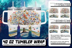 Delicate Watercolor Tree Tumbler Design - 40oz Product Image 1