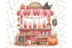 Halloween Candy Shop Clipart PNG, Trick or Treat Clip Art Product Image 4