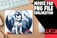 Adventure Seeker Dog Mouse Pad Sublimation Product Image 1
