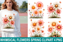 Whimsical Flowers Spring Clipart Product Image 1
