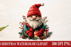 Christmas Gnome Clipart, Winter Clipart Product Image 1