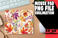 Harvest Watercolor Pattern Mouse Pad Design Product Image 1