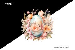 Easter Clipart, Easter Egg Clipart, Easter Bunny Png Product Image 1