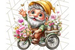 Gnomes at Work Clipart PNG, Cute Gnomes PNG Illustration Product Image 4