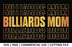Billiards Mom SVG | Stacked SVG Product Image 2