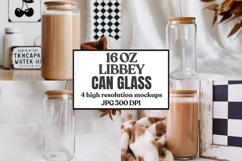16oz Libbey Can Glass Mockup , libbey glass mockup, beer can Product Image 1