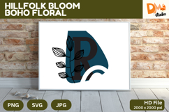 Hillfolk Bloom Boho Floral Monogram Product Image 1