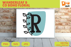 Wanderleaf &amp; Co Boho Floral Monogram Product Image 1