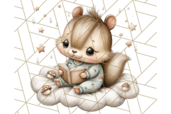 Woodland Nursery Baby Animals Clipart, Cute Animals Png Product Image 4
