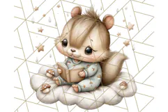 Woodland Nursery Baby Animals Clipart, Cute Animals Png Product Image 4
